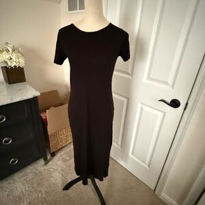 Michael Kors Classic Black Midi Dress